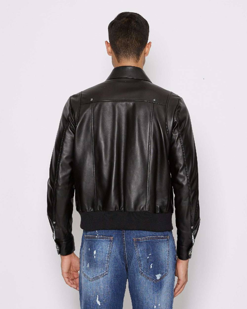 John Richmond Giacca in 100% pelle con chiusura con zip Vendite Flash