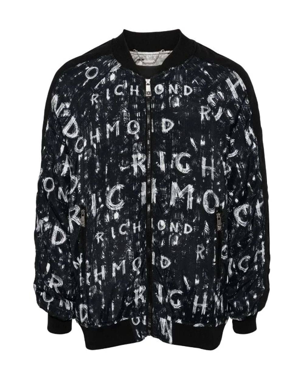 John Richmond Bomber con pattern decorativo allover Negozio
