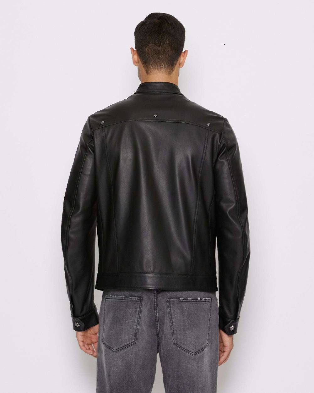 John Richmond Giacca in 100% pelle con chiusura con zip In Saldo