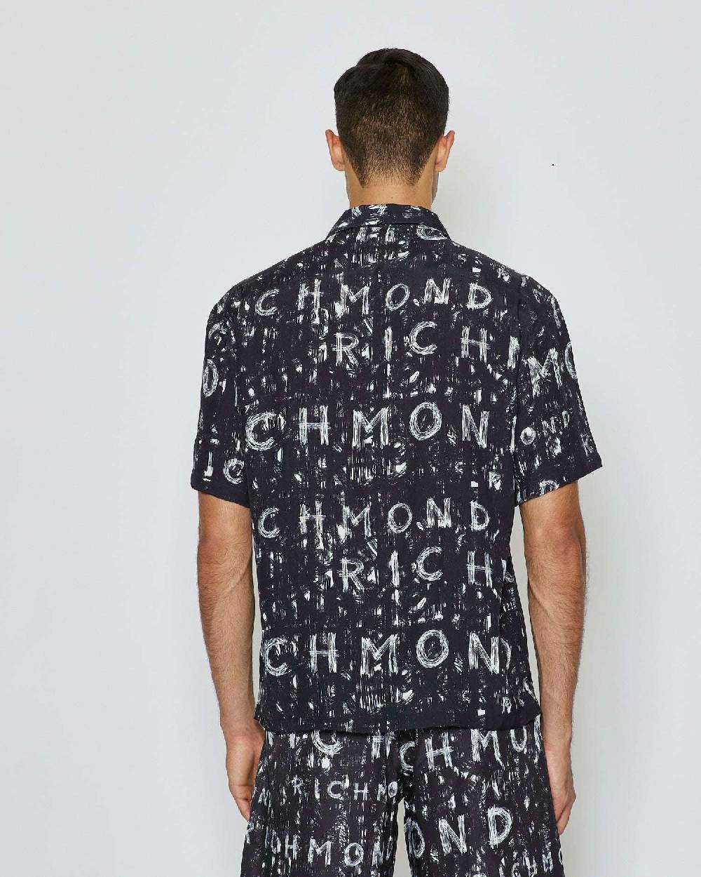 John Richmond Camicia con pattern tone sur tone Nuova