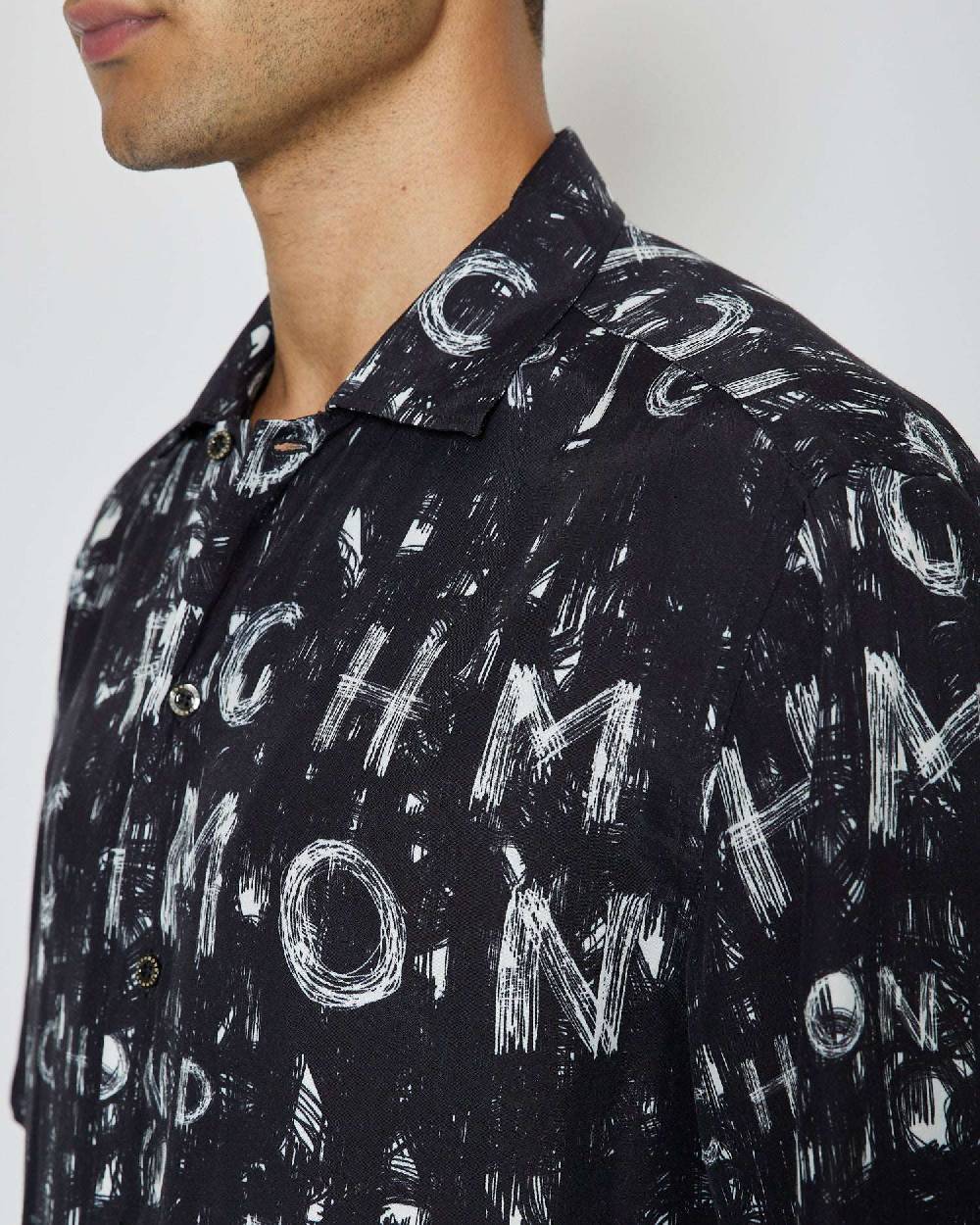 John Richmond Camicia con pattern tone sur tone Nuova