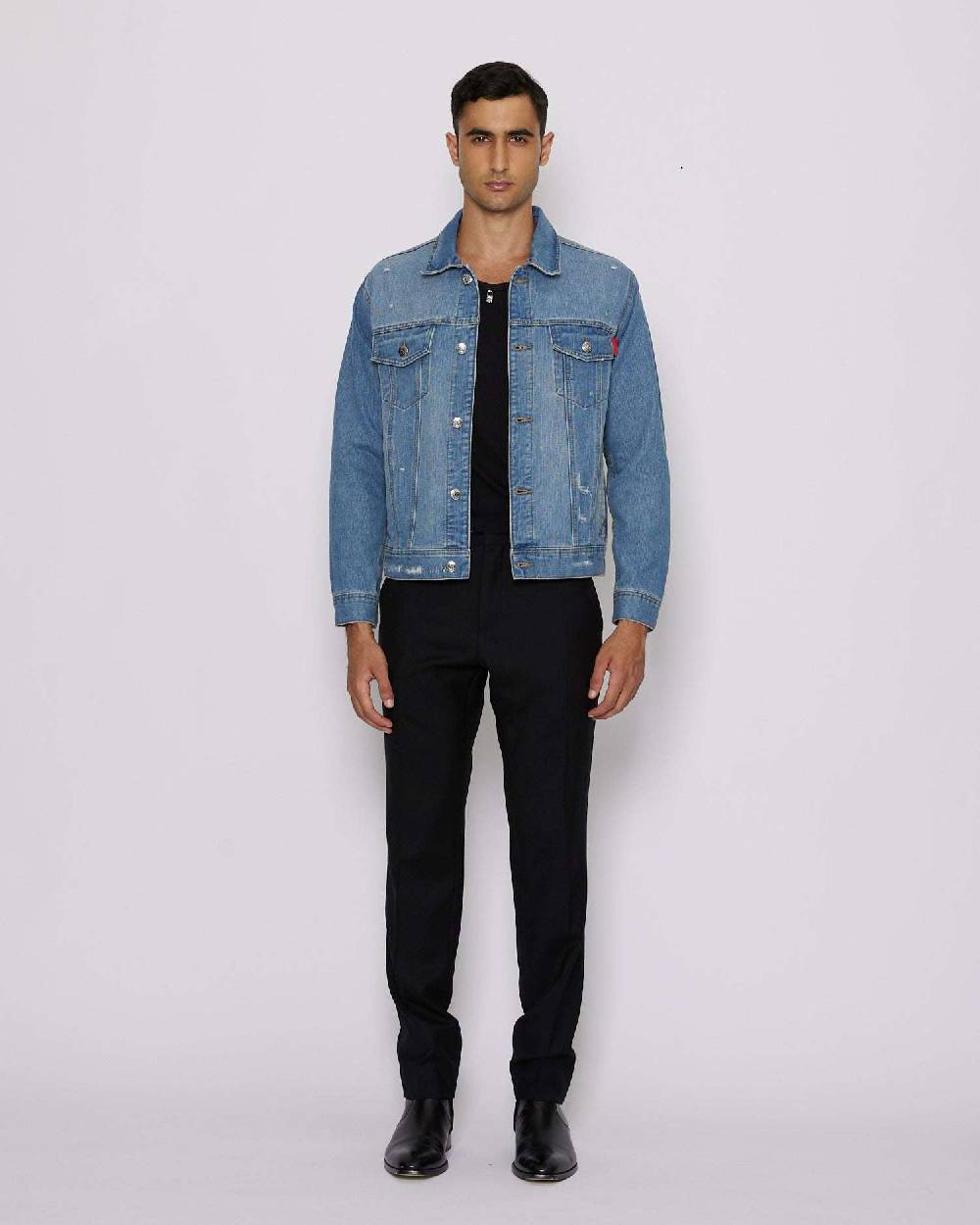 John Richmond Giacca in denim con tasche frontali 2025