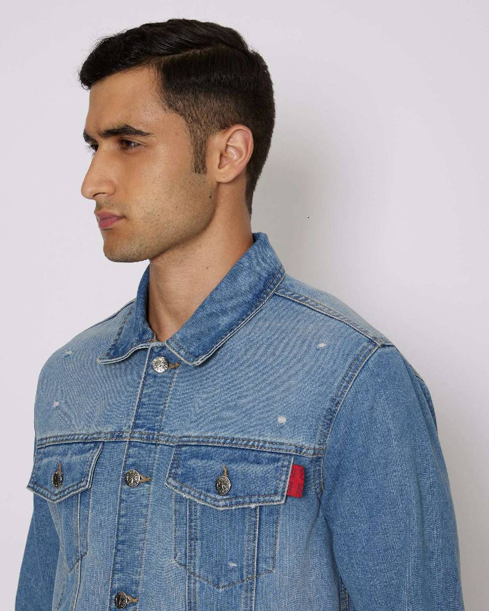 John Richmond Giacca in denim con tasche frontali 2025