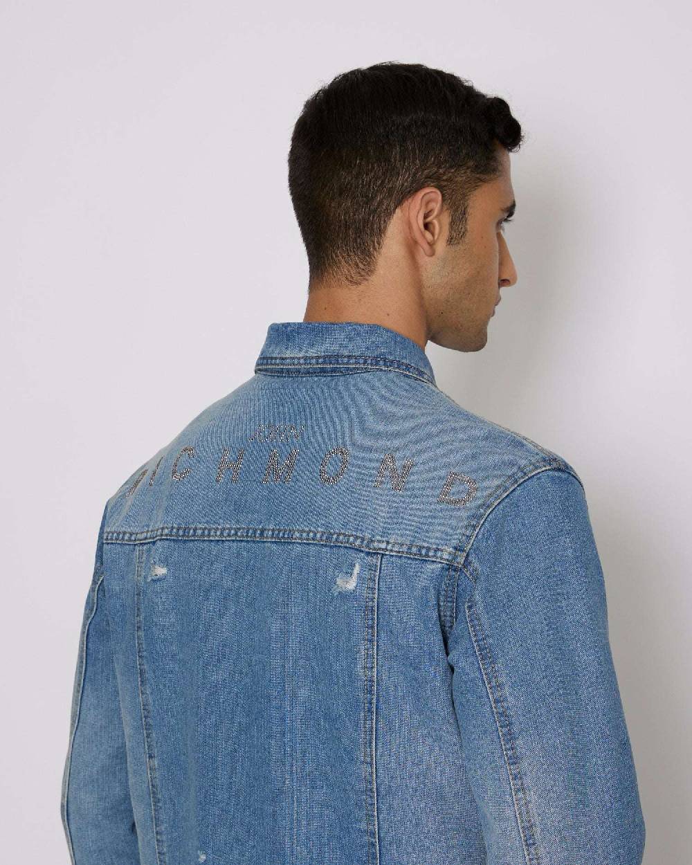 John Richmond Giacca in denim con tasche frontali 2025
