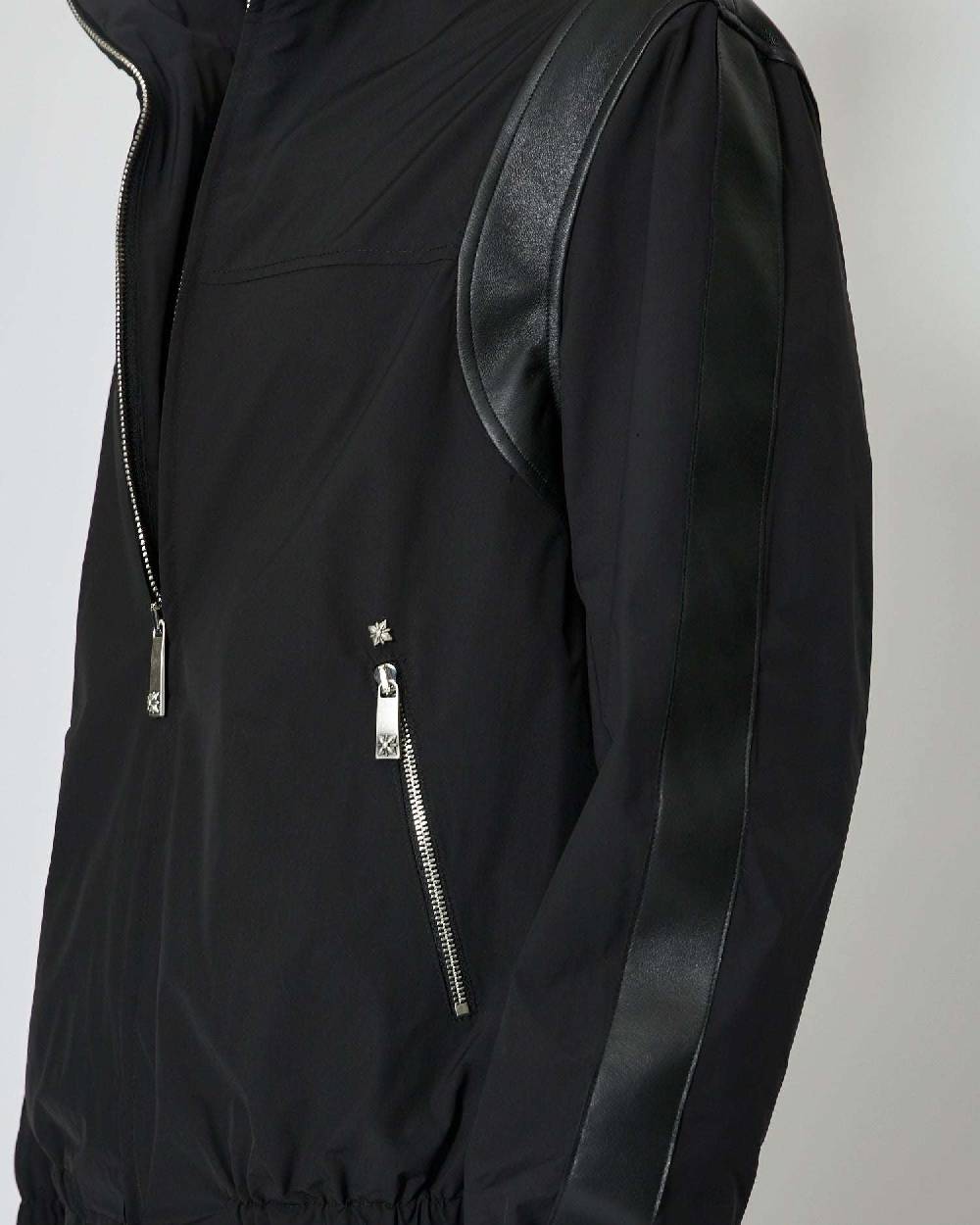 John Richmond Bomber con cappuccio con dettagli in ecopelle Italy