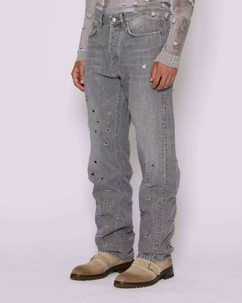 John Richmond Jeans regular con strappi sul davanti Italia