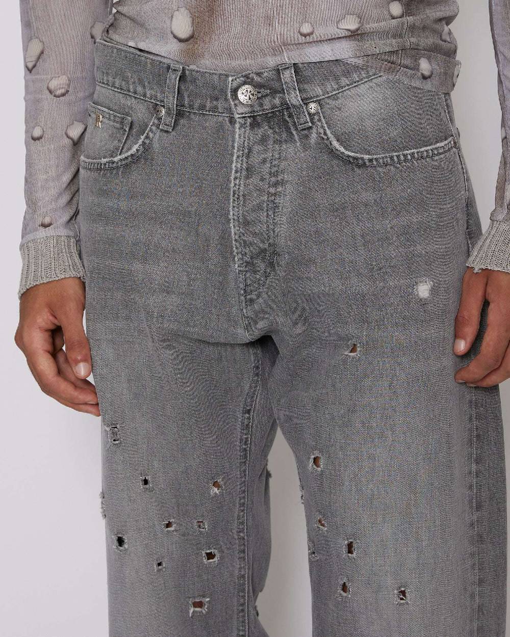 John Richmond Jeans regular con strappi sul davanti Italia
