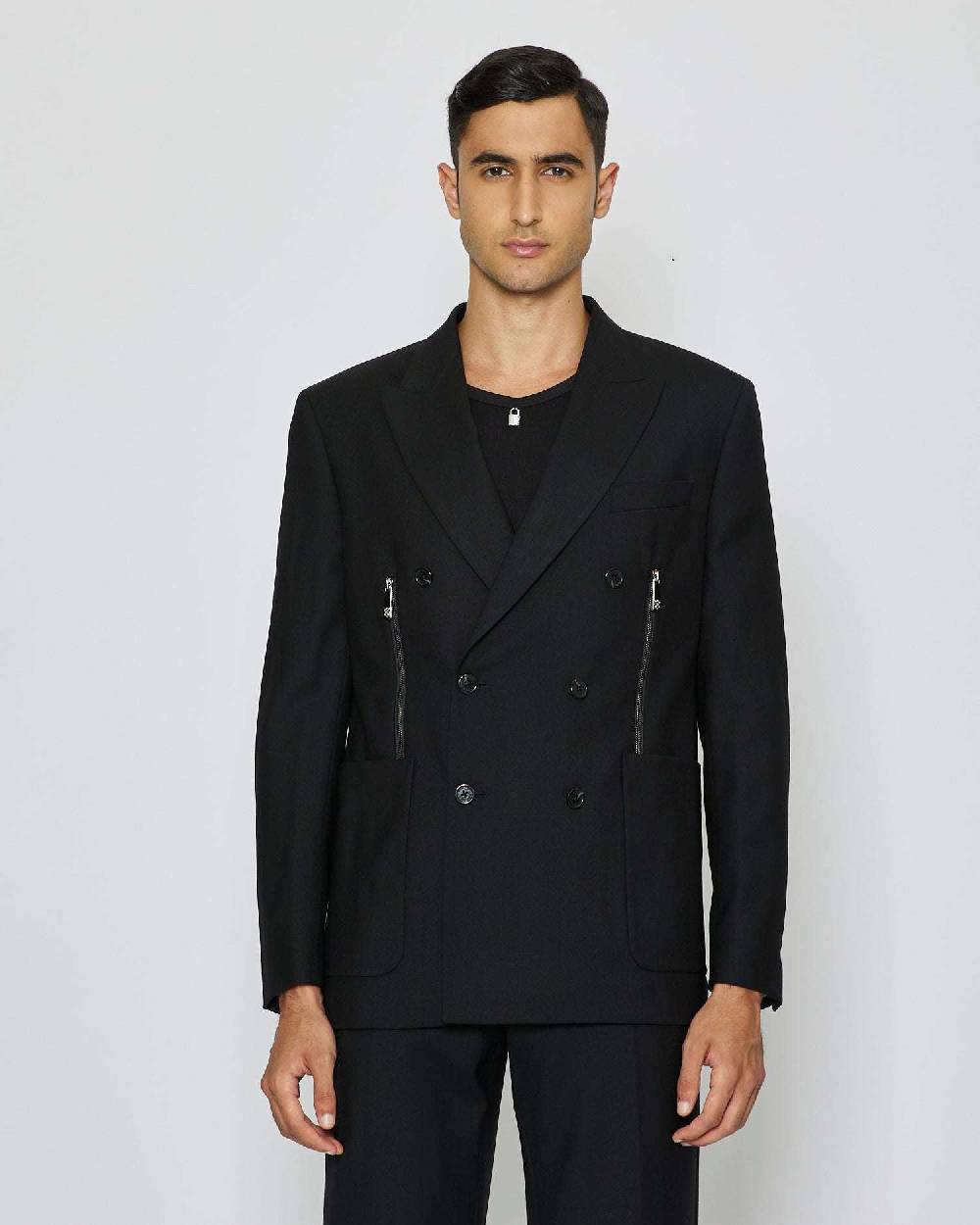 John Richmond Blazer doppiopetto con zip In Linea