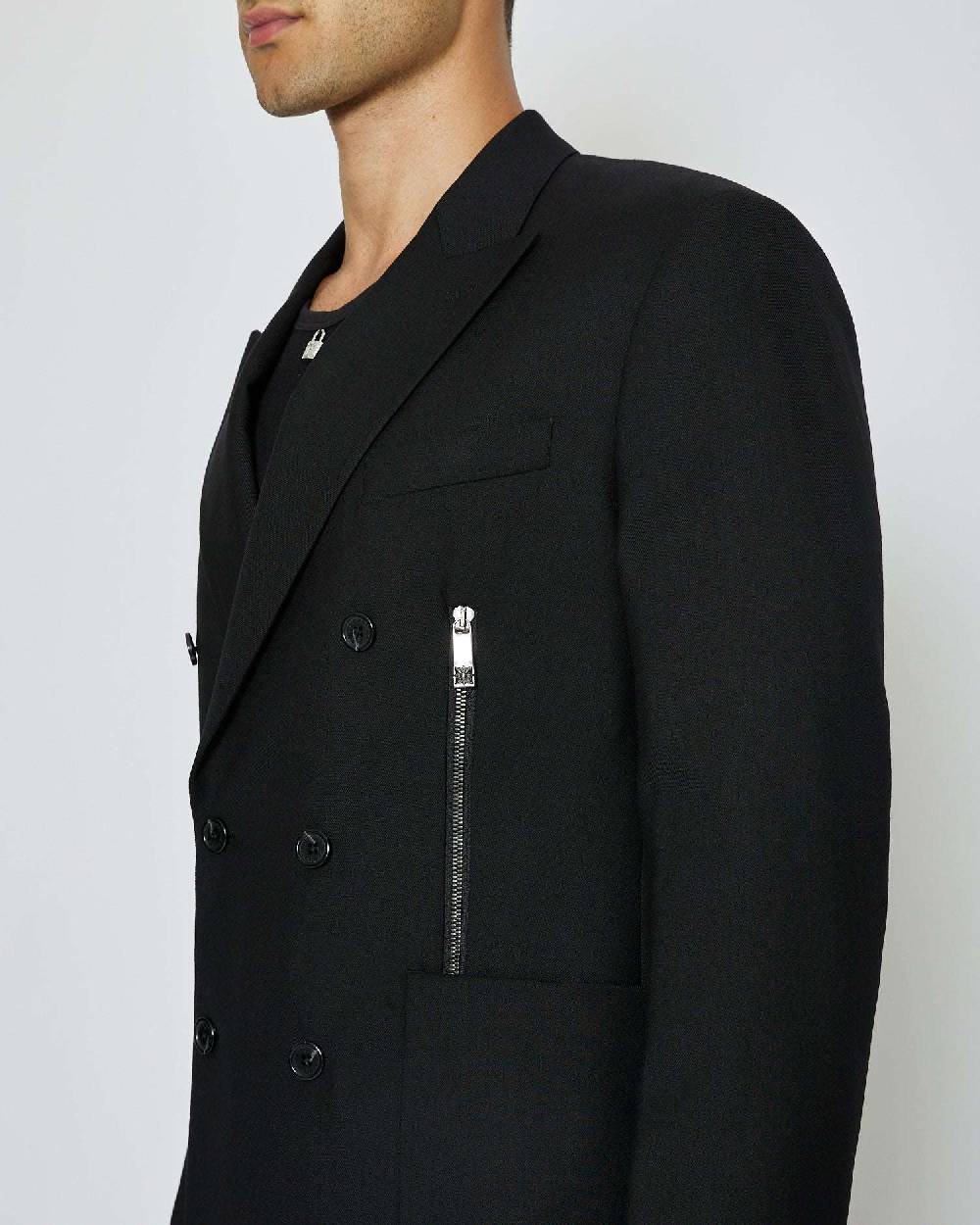 John Richmond Blazer doppiopetto con zip In Linea