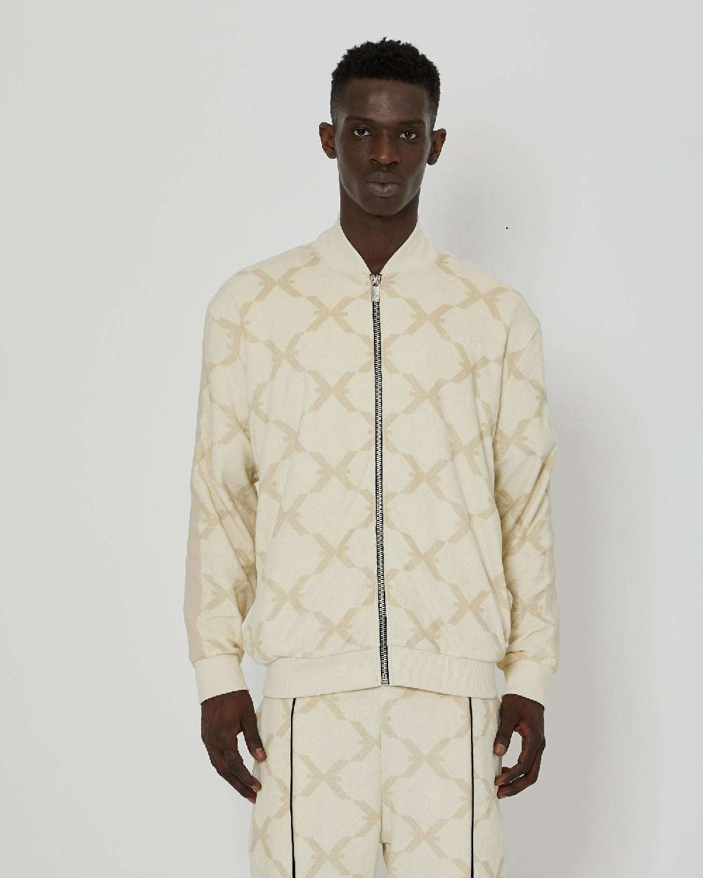John Richmond Felpa stampata con logo e chiusura con zip Vendita