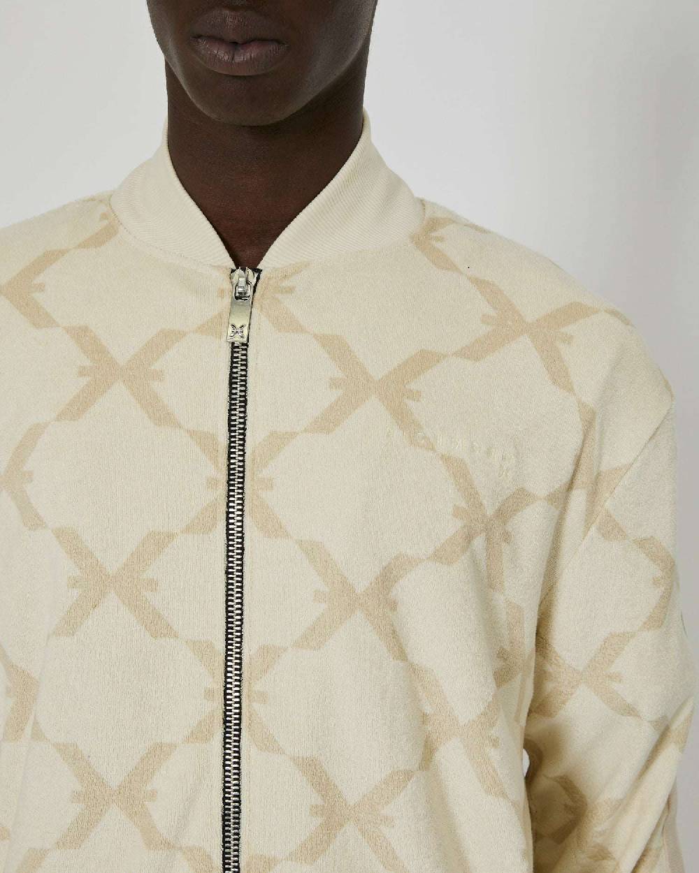 John Richmond Felpa stampata con logo e chiusura con zip Vendita