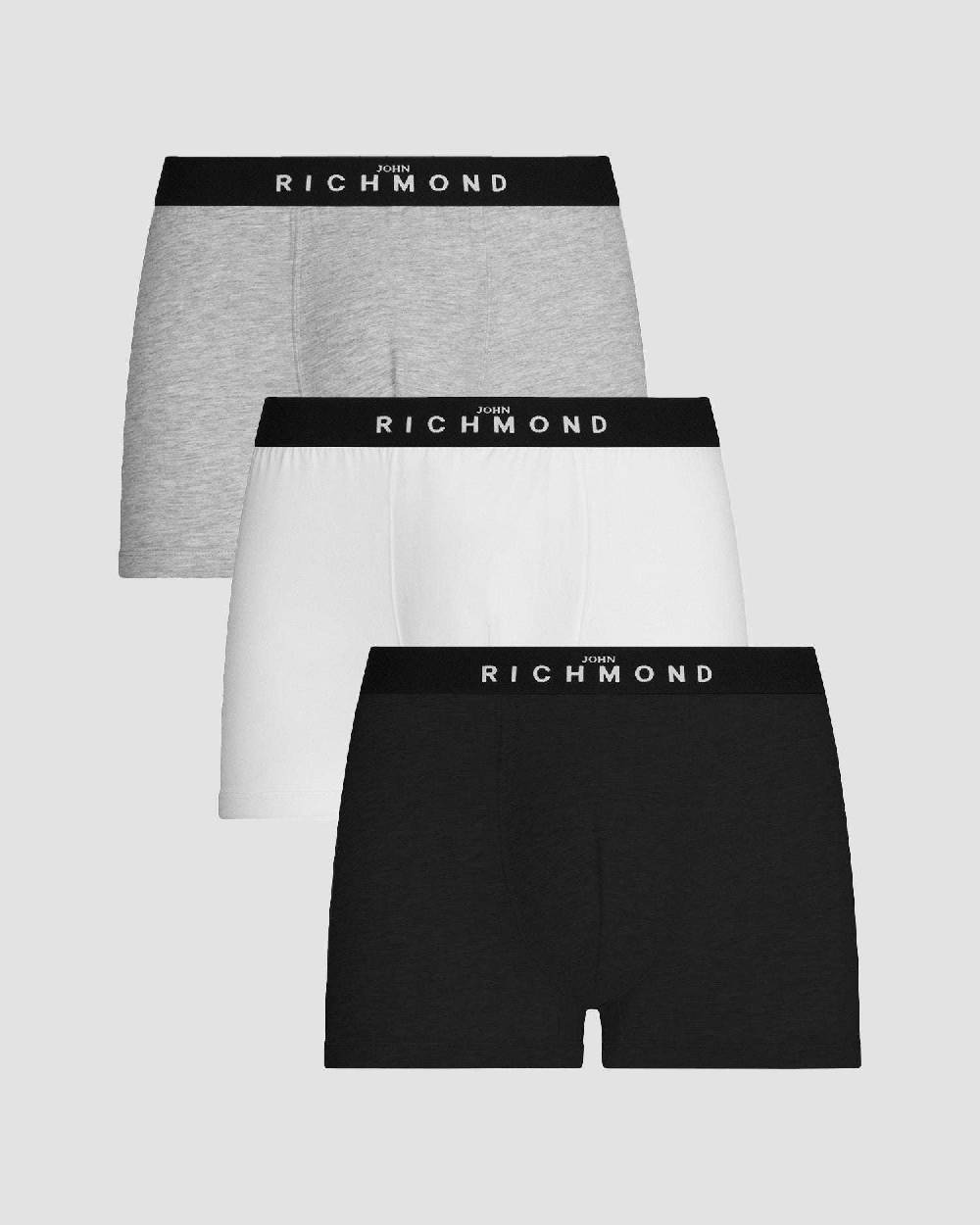 Richmondunderwear Tripack boxer vita bassa in cotone pettinato Convenienza