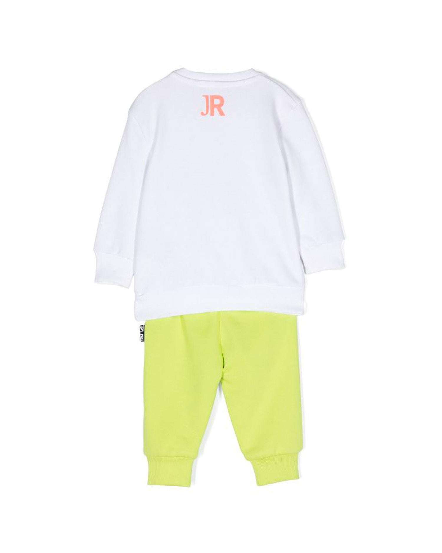 John Richmond kids Completo felpa logata e pantalone con logo Vendite Flash
