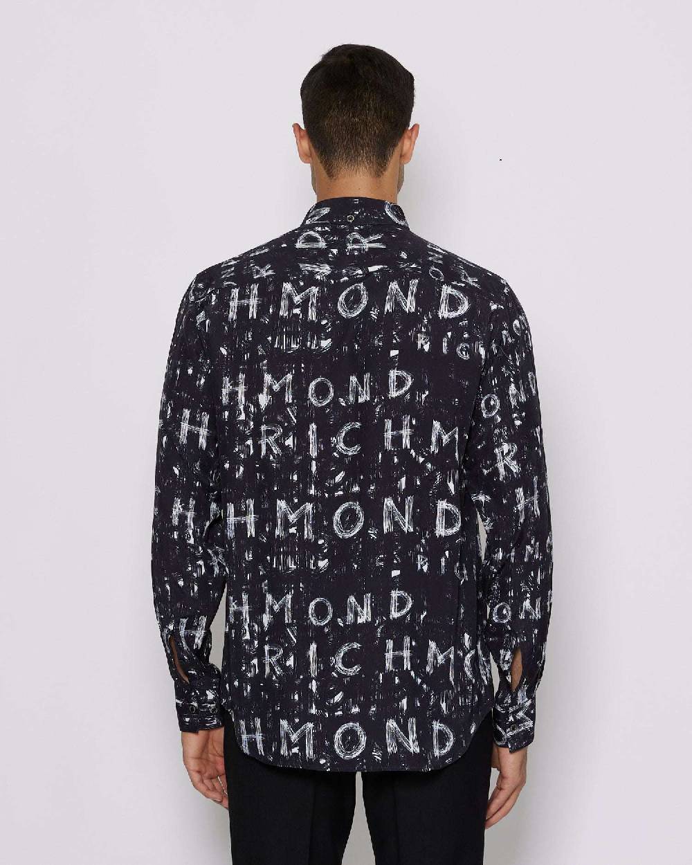 John Richmond Camicia con pattern tone sur tone Spedizione Gratuita