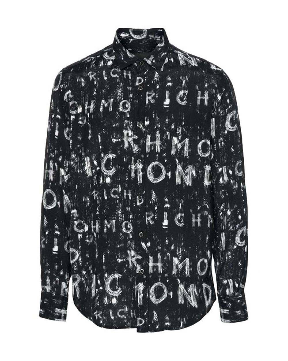 John Richmond Camicia con pattern tone sur tone Spedizione Gratuita