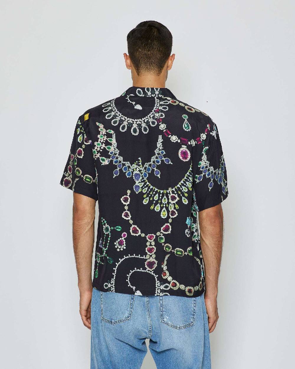 John Richmond Camicia con pattern tone sur tone Pezzi Unici