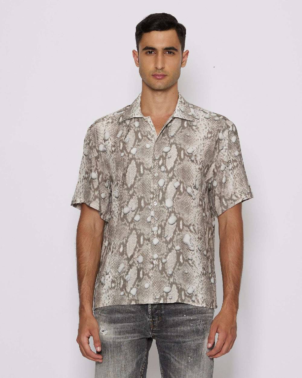 John Richmond Camicia con pattern tone sur tone Soddisfazione Garantita