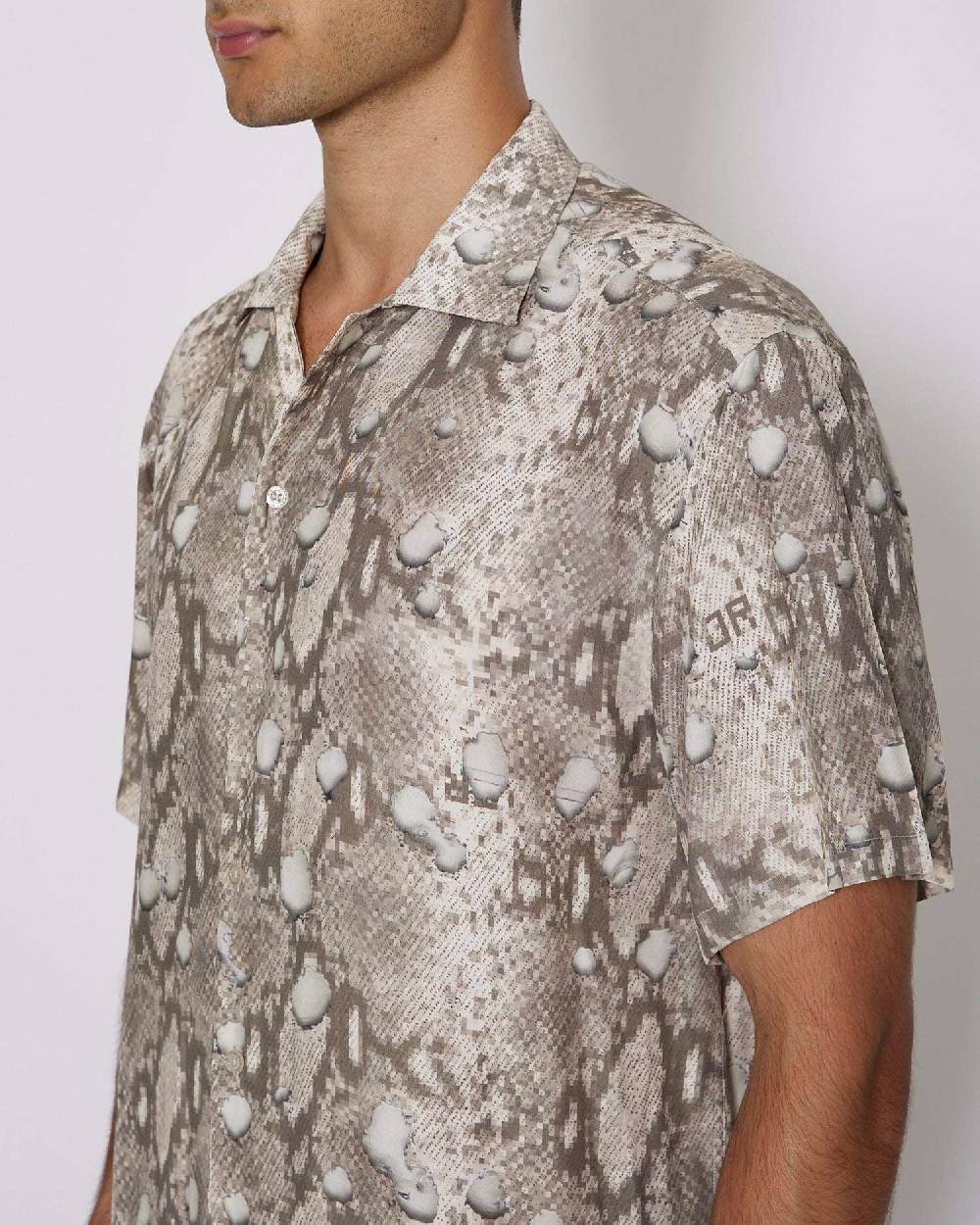 John Richmond Camicia con pattern tone sur tone Soddisfazione Garantita