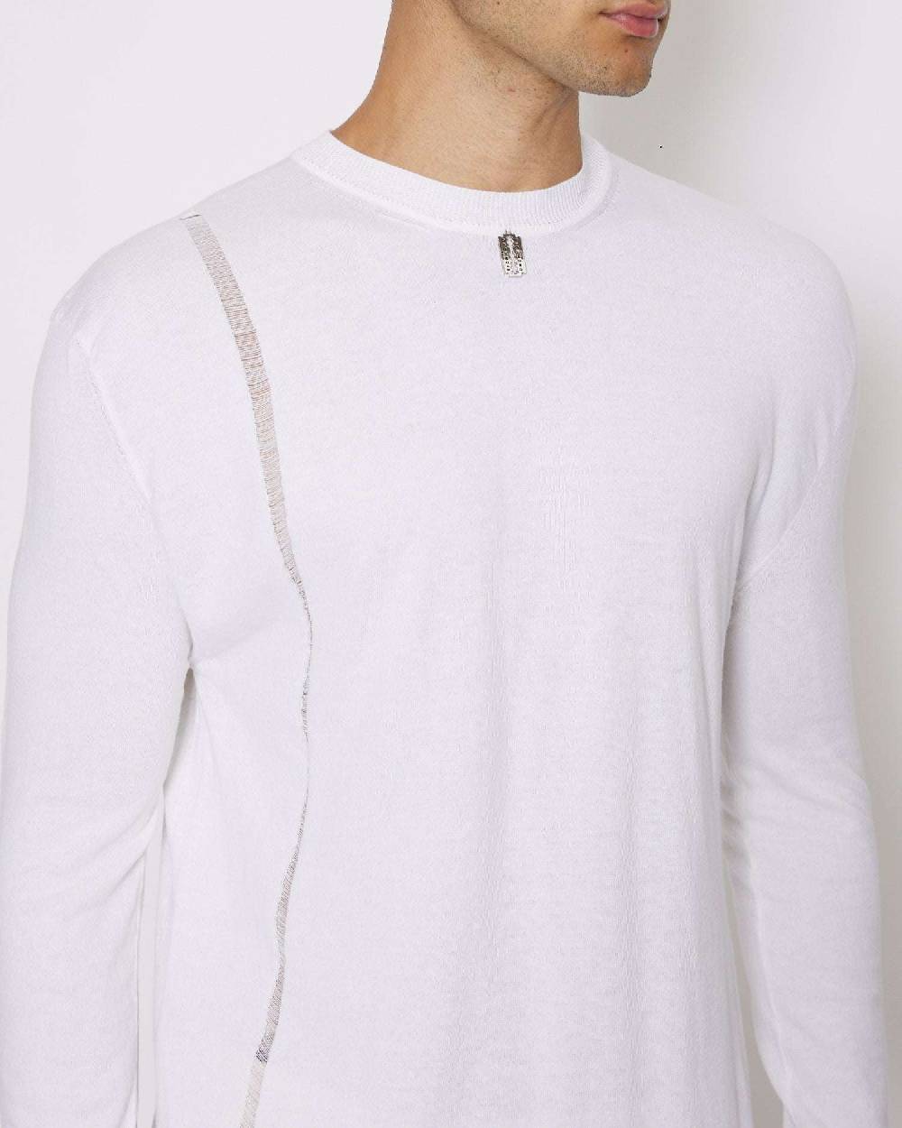 John Richmond Maglia in cashmere con etichetta metallica Consegna Veloce