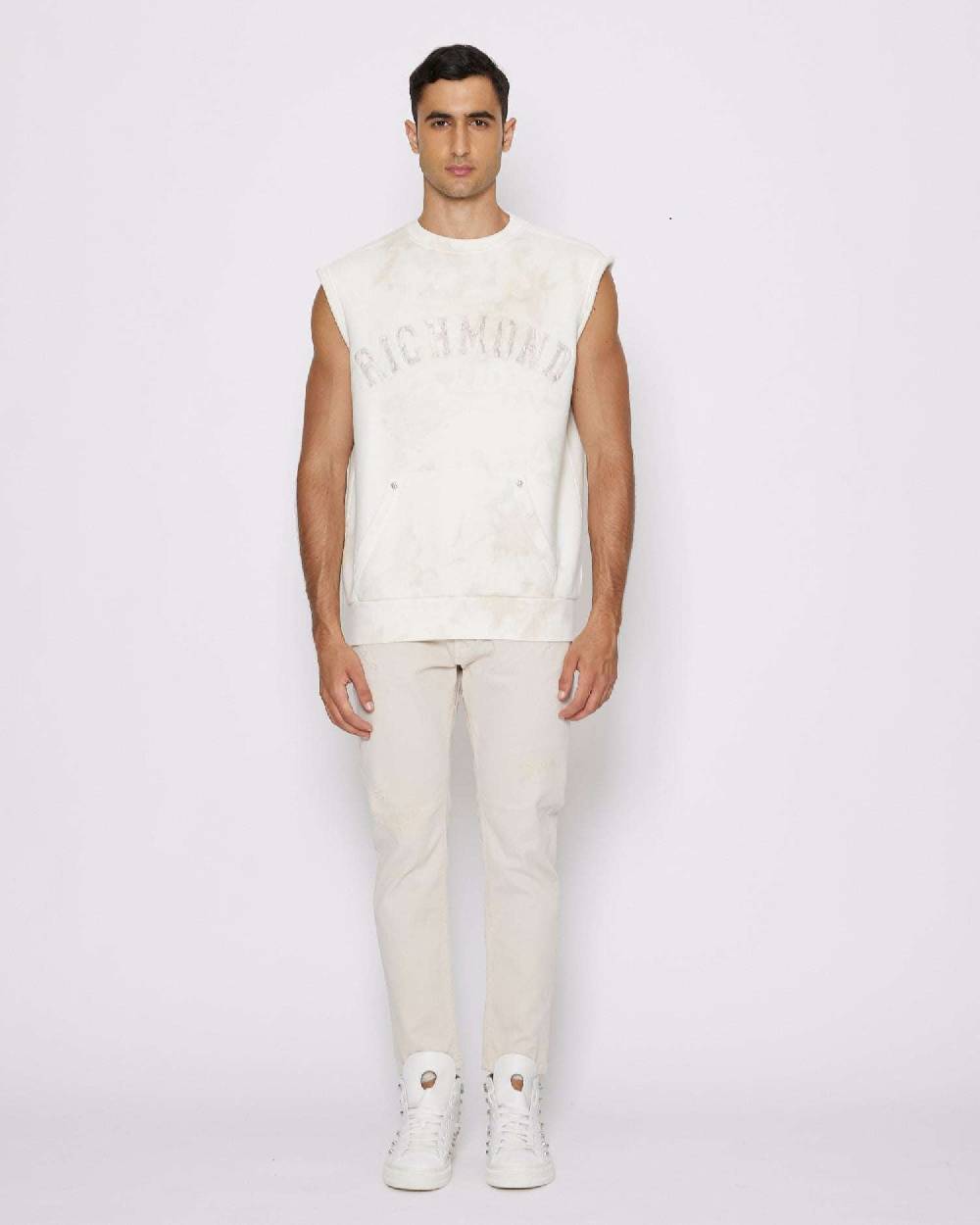 John Richmond Felpa con logo sul davanti Fino Al -60%