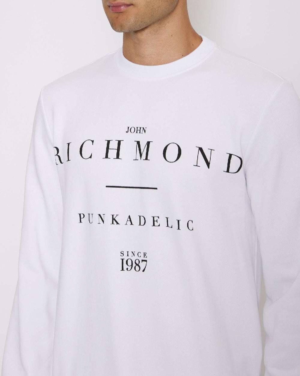 John Richmond Felpa con grafica sul davanti Shopping Online