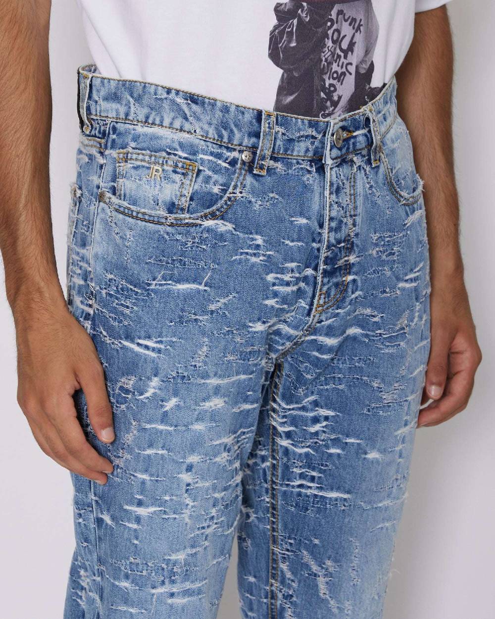 John Richmond Jeans slim con pattern Sottocosto