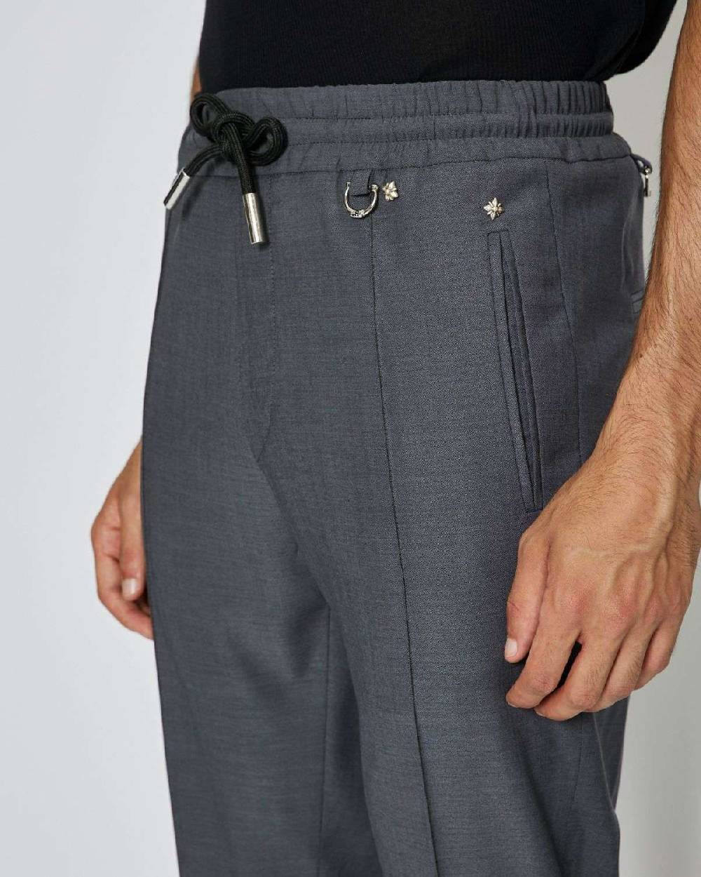 John Richmond Pantaloni con coulisse e tasche laterali Sconto