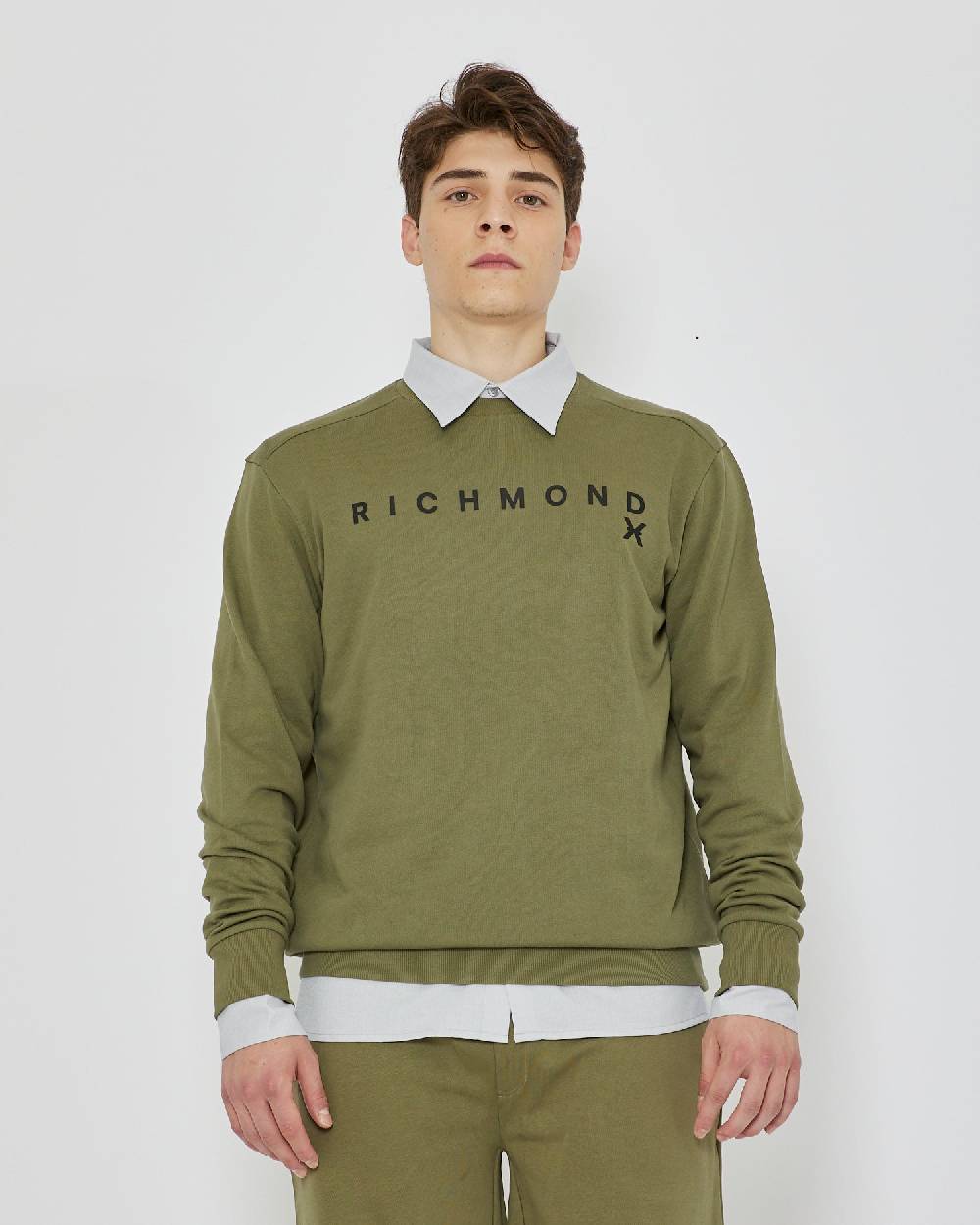 John Richmond Felpa con logo sul davanti Outlet