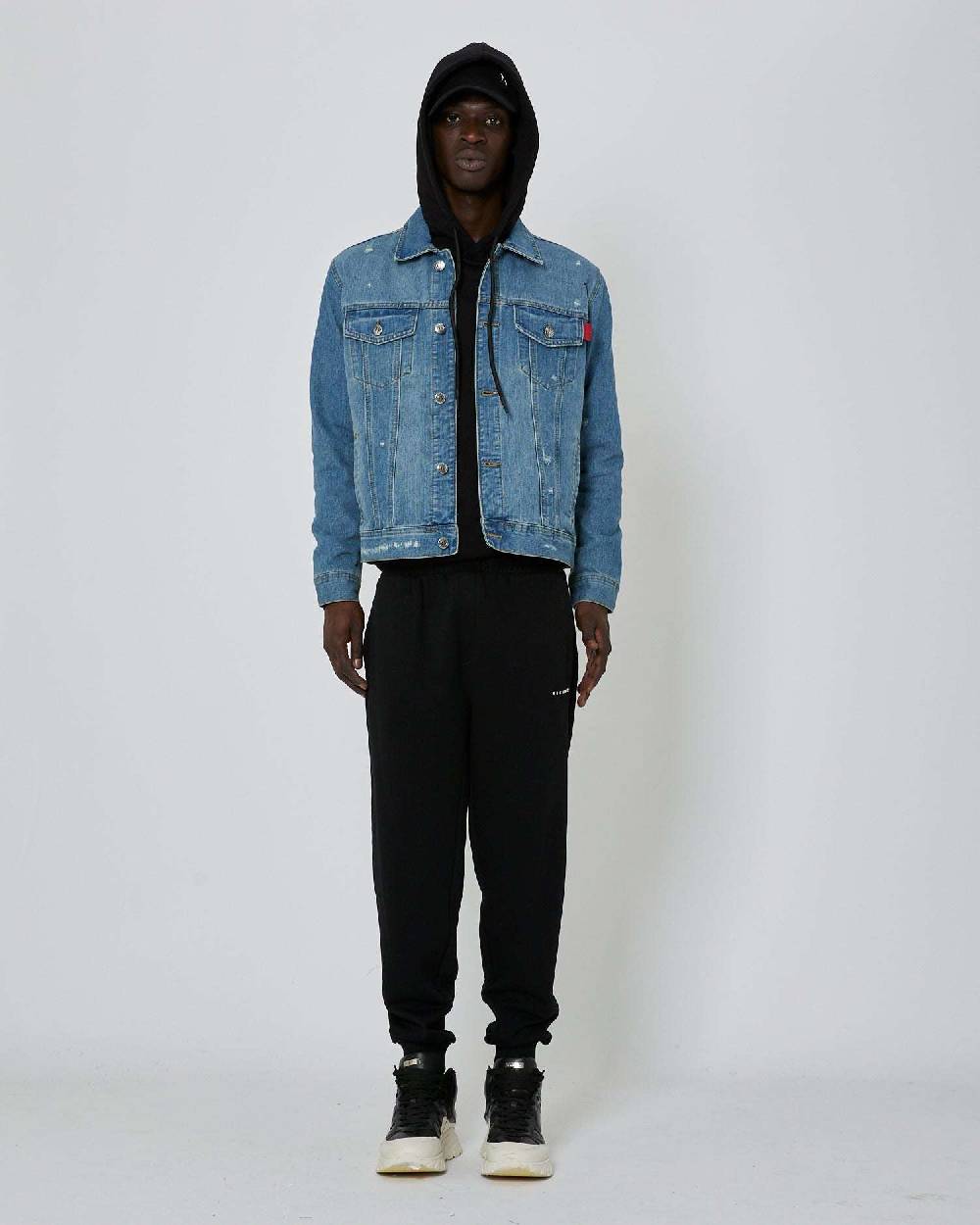 John Richmond Pantaloni da jogging con logo sul davanti