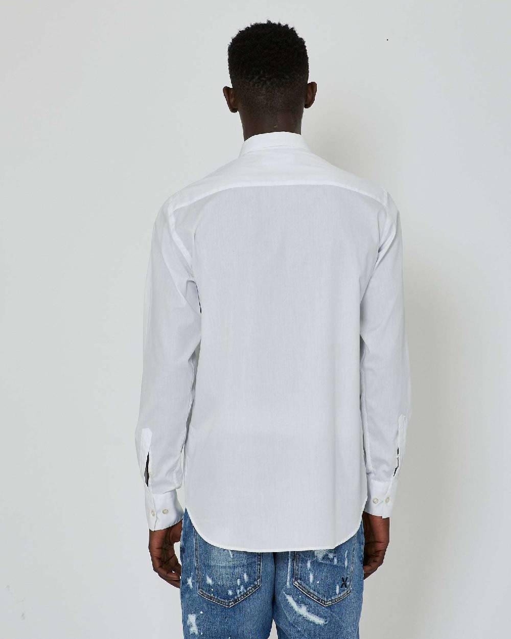 John Richmond Camicia con logo a contrasto sul davanti Moda