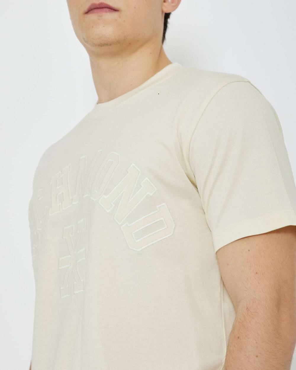 John Richmond T-shirt con logo a contrasto sul davanti Nuovo