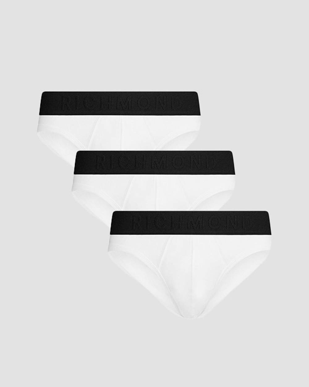 Richmondunderwear Tripack slip vita bassa tricolor in cotone pettinato Vendita Calda
