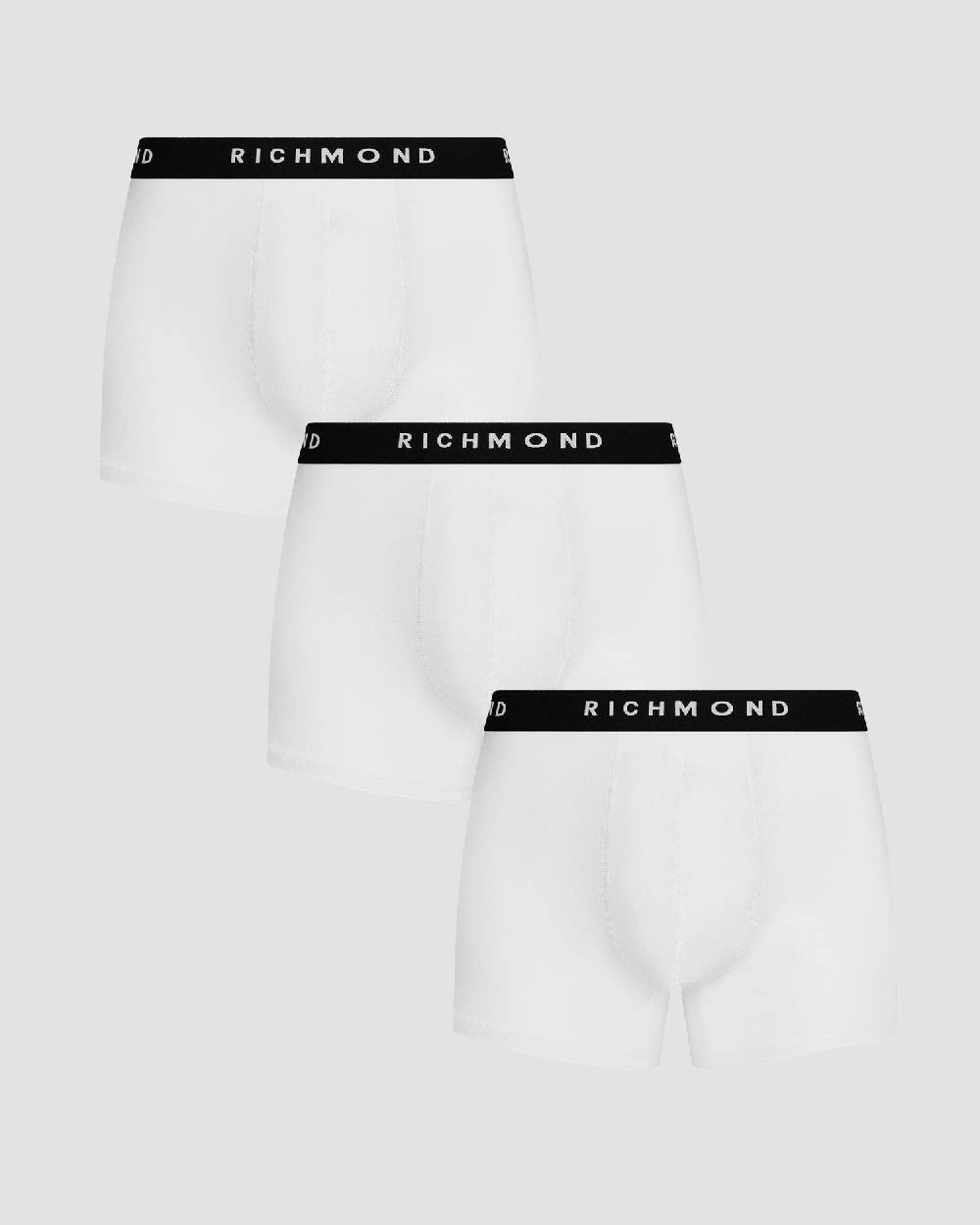 Richmondunderwear Tripack boxer tricolor vita bassa in cotone pettinato Vendita Economica