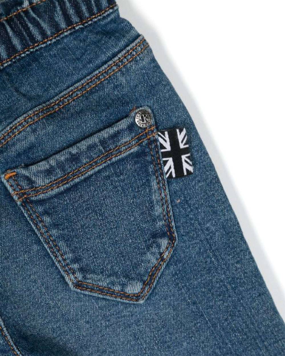 John Richmond kids Jeans con logo ricamato sul davanti In Saldo