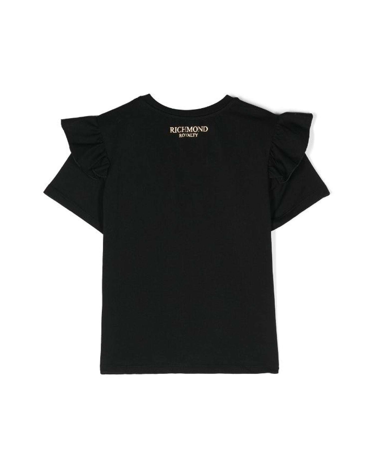 John Richmond kids T-shirt con logo sul davanti 2025