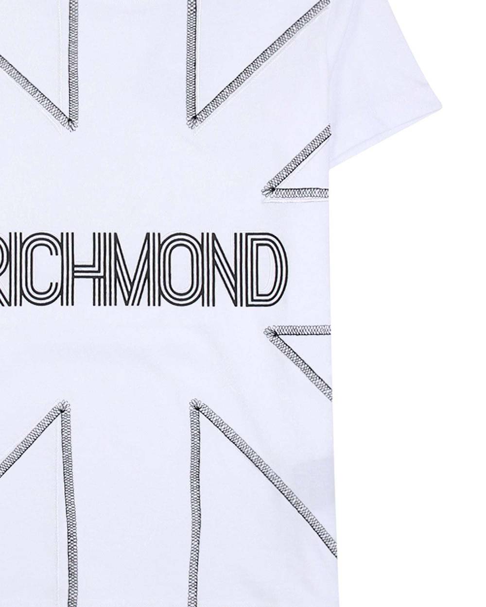 John Richmond kids T-shirt con logo sul davanti Italy
