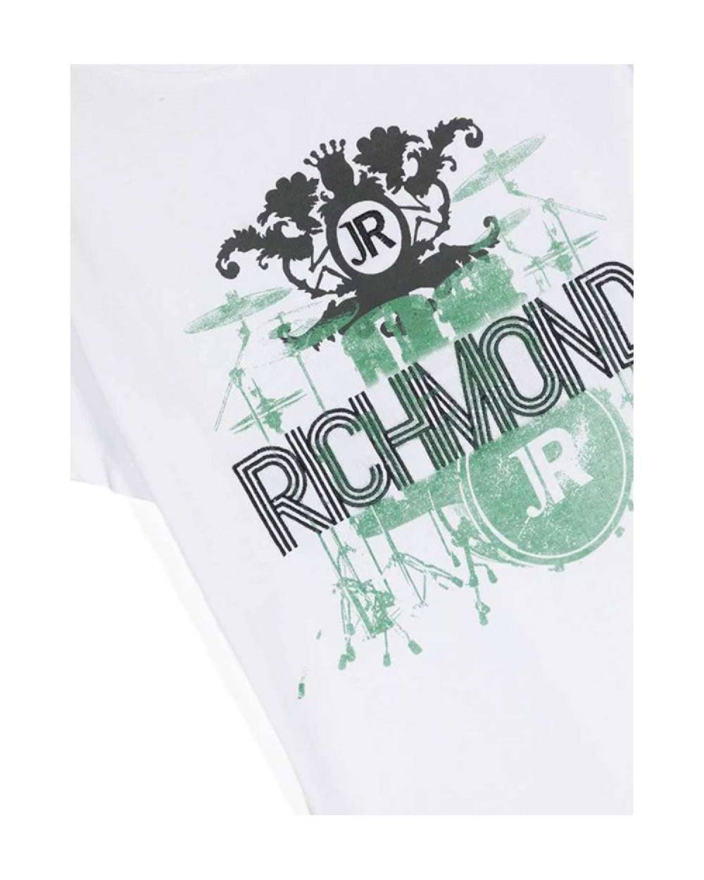 John Richmond kids T-shirt con logo e grafica sul davanti 2025