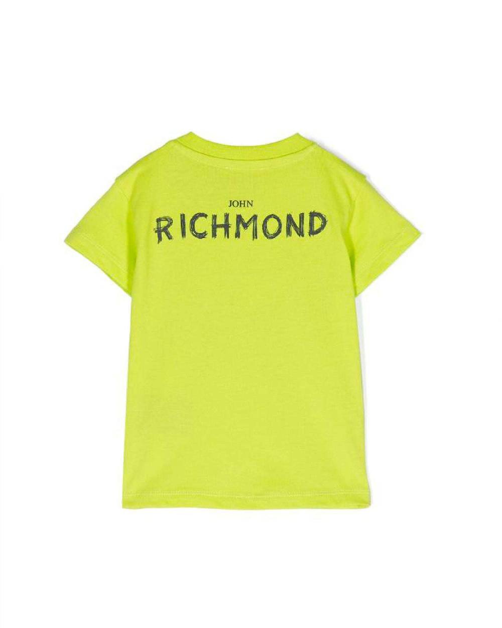 John Richmond kids T-shirt con logo sul davanti In Linea