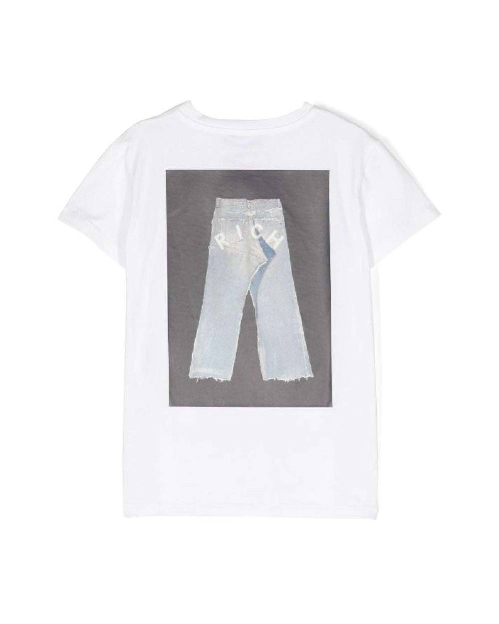 John Richmond kids T-shirt con grafica sul davanti e sul retro Qualità