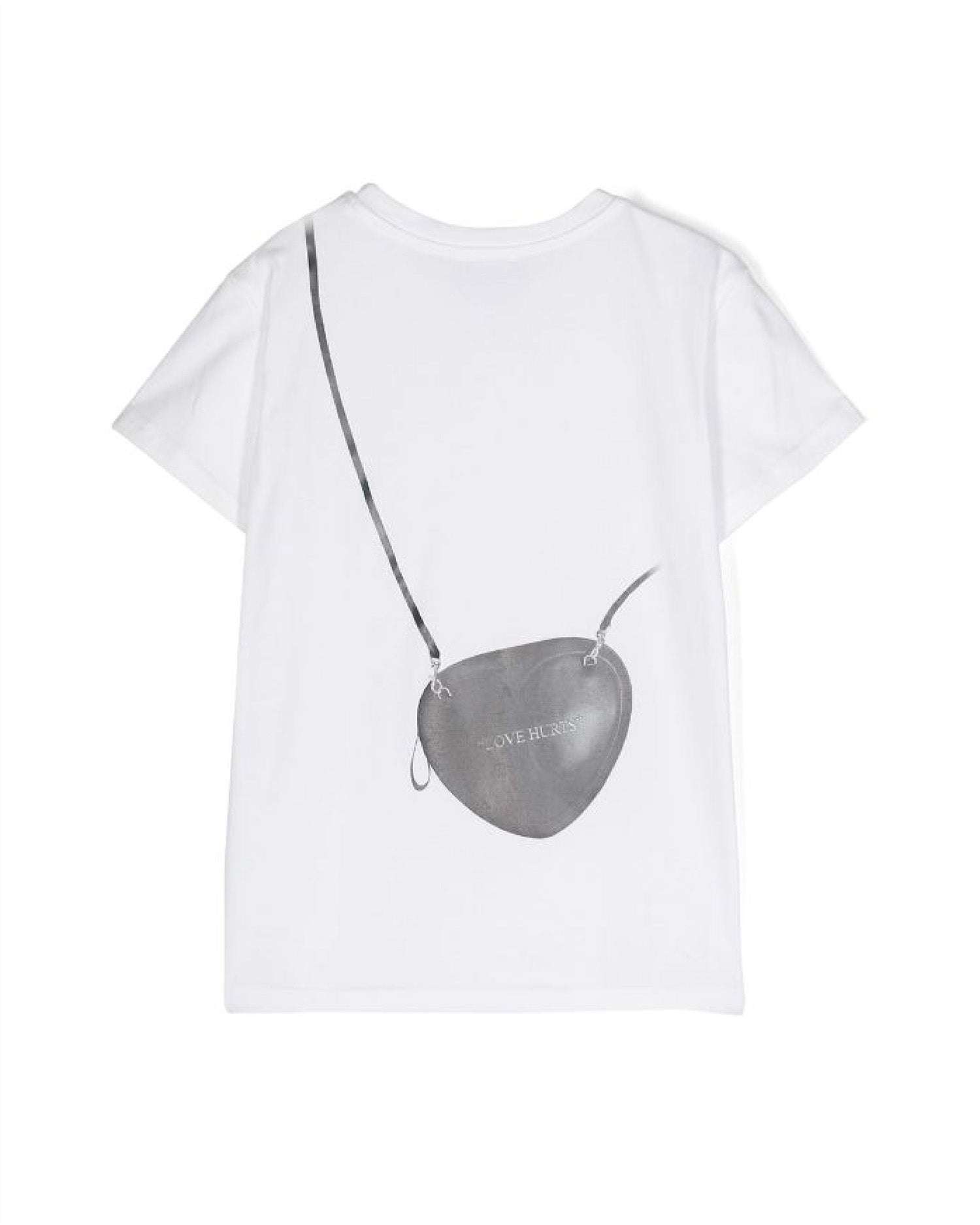 John Richmond kids T-shirt con grafica sul davanti e sul retro Vendita