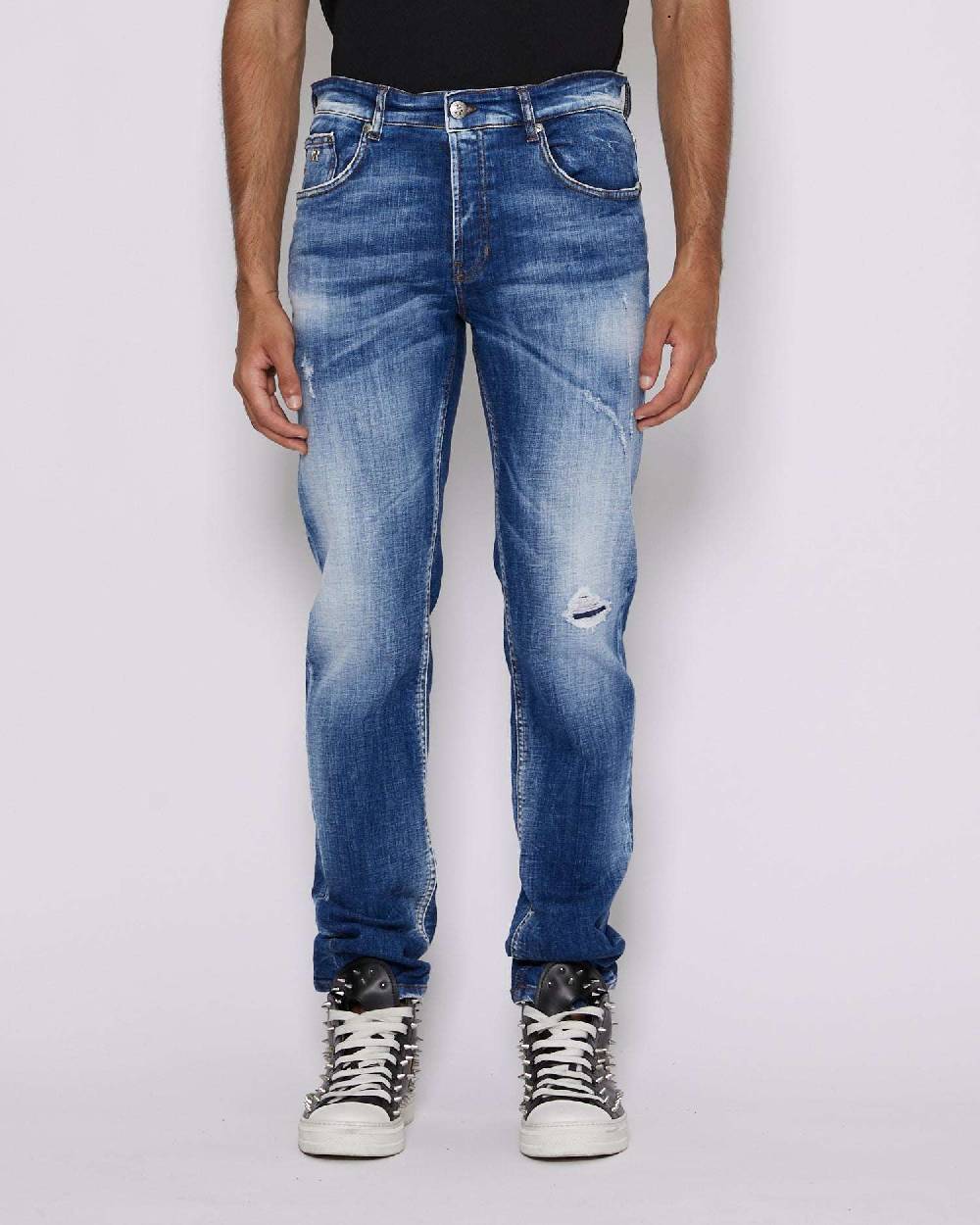 John Richmond Jeans slim lavaggio bleaching Vendite Flash