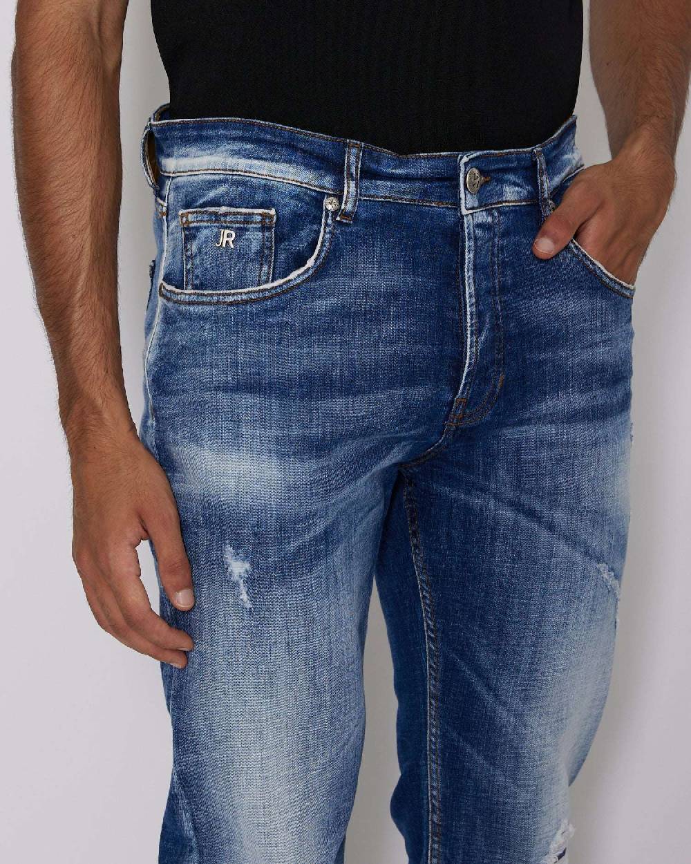 John Richmond Jeans slim lavaggio bleaching Vendite Flash