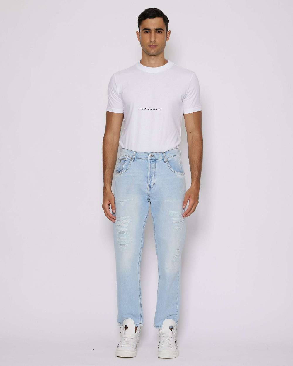 John Richmond Jeans slim effetto used Negozio
