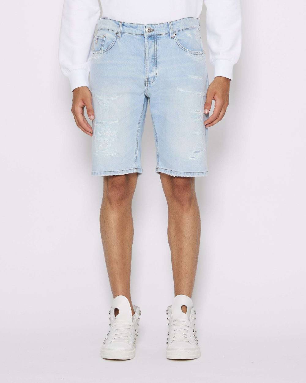 John Richmond Bermuda in denim Qualità