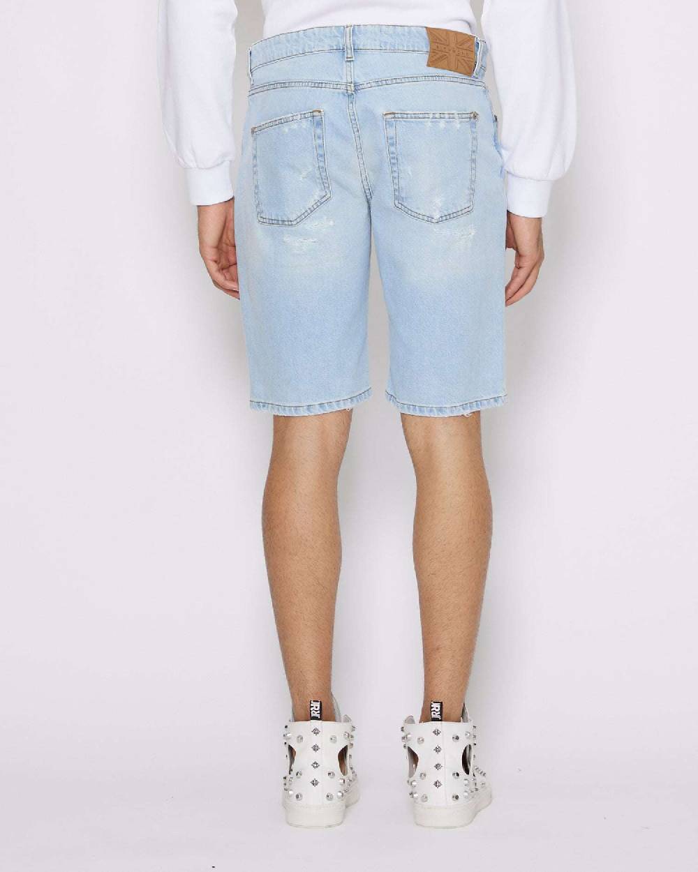 John Richmond Bermuda in denim Qualità