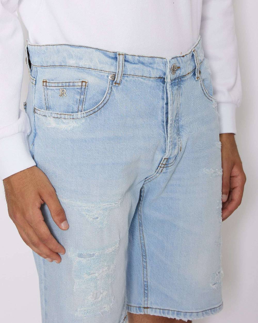 John Richmond Bermuda in denim Qualità