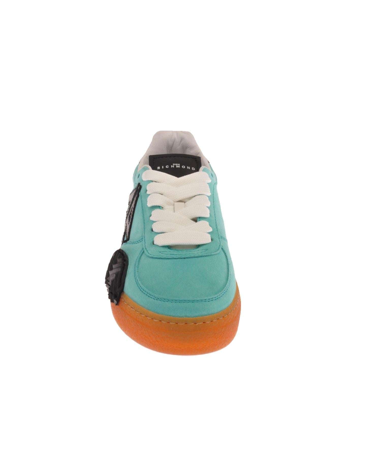 John Richmond Sneakers in pelle scamosciata con logo Presa