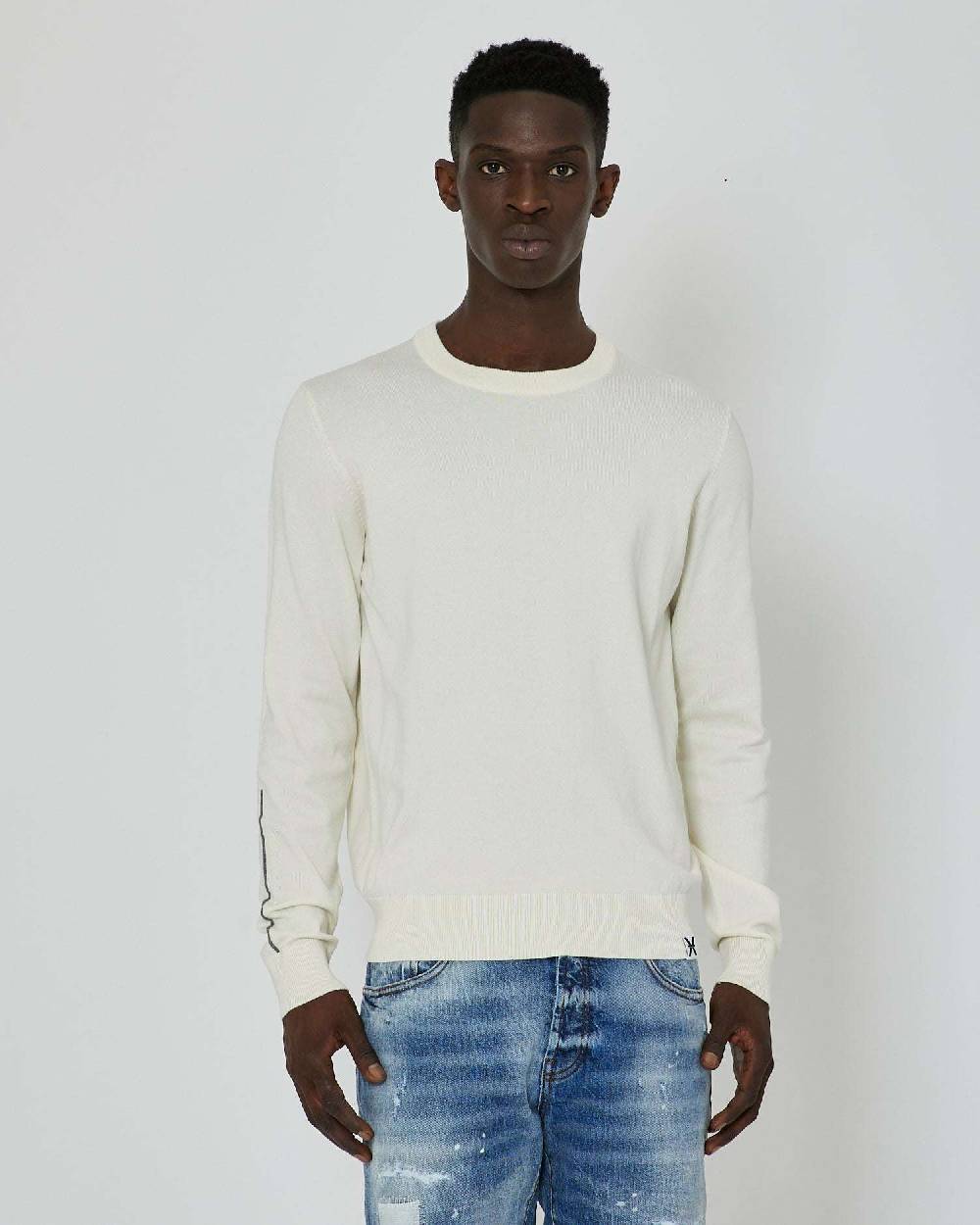 John Richmond Maglia con bordi a contrasto Vendite Flash
