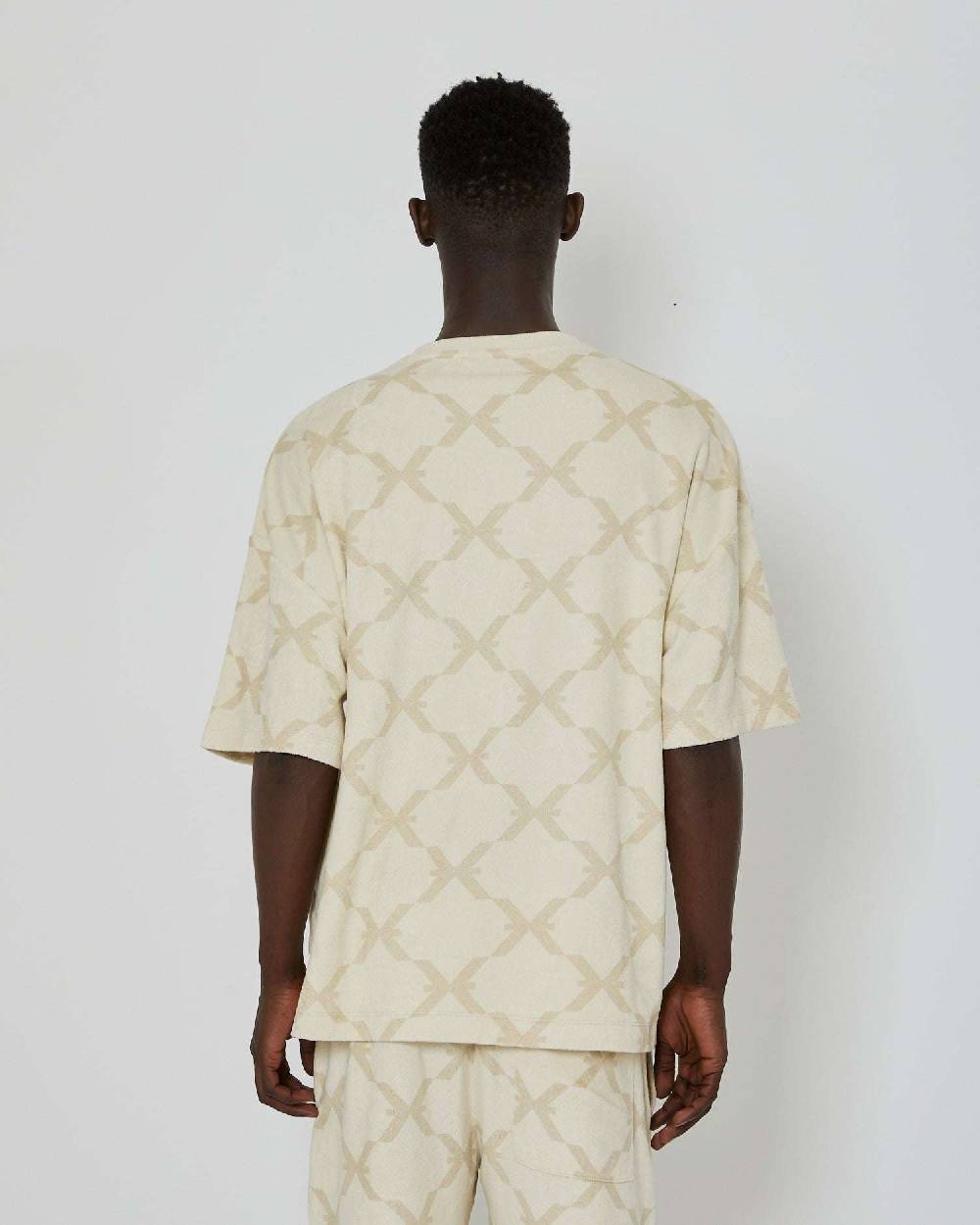 John Richmond T-shirt over con pattern ton sur ton Negozio