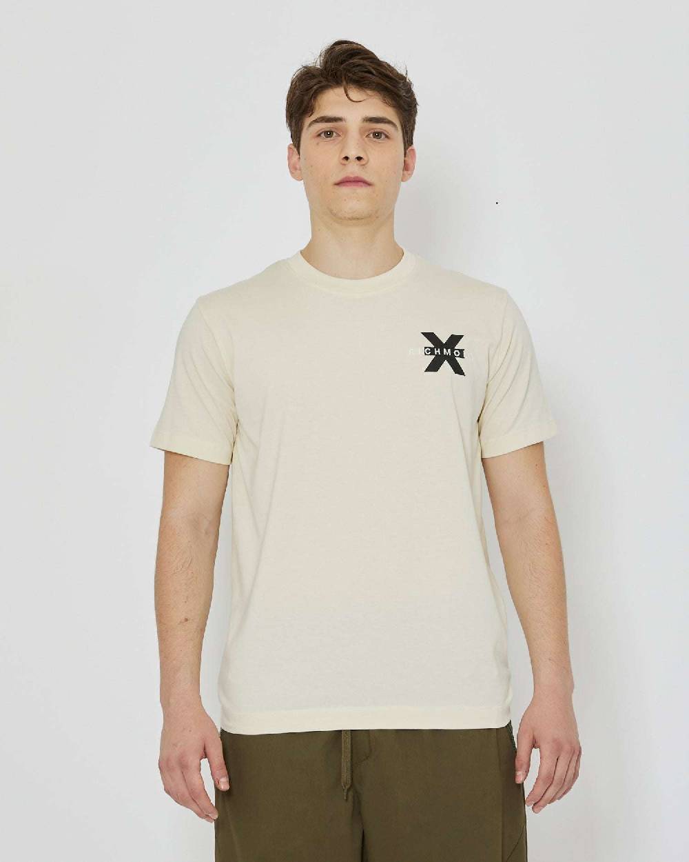 John Richmond T-shirt con logo ricamato sul davanti In Saldo
